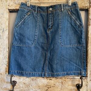 Eddie Bauer Denim Mini Skirt Size 6
